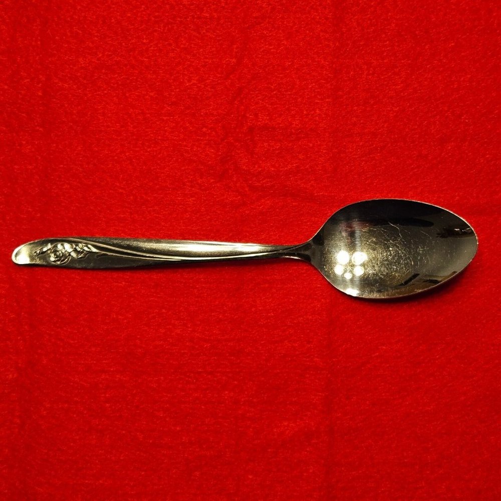Oneida ROSEANNE Rose Petal Stainless Flatware Tablespoons Floral 7 1/4” Lot of 6 - Picture 5 of 10
